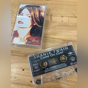 Shania Twain 'Come On Over' Cassette Tape - Black and Clear